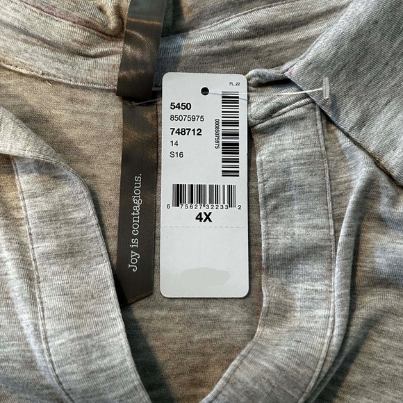 NEW PHOTOS! LACE UP KNIT TUNIC, LINEN COLOUR, SIZE 4X, SLEEVELESS, PENNINGTONS, - Picture 12 of 14